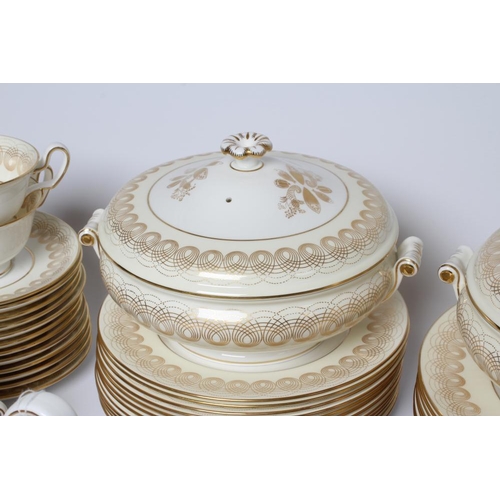 52 - OF ROYAL INTEREST - a Wedgwood china Golden Persephone pattern dinner service designed by Eric Ravil... 