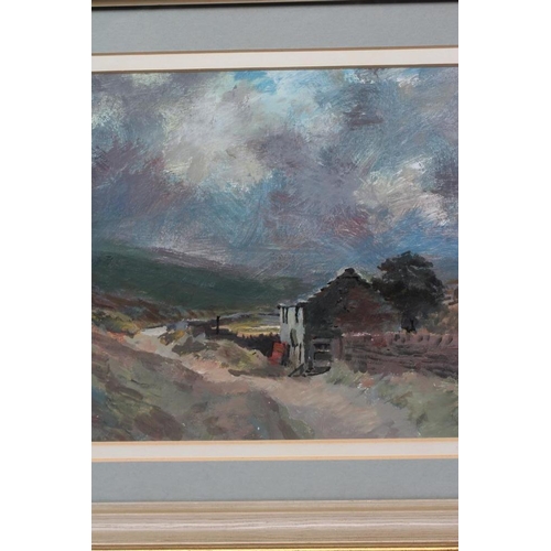 465 - JOSEPH PIGHILLS (1902-1984) Far Intake, Haworth Moor, signed lower left and dated '79, oil on board,... 