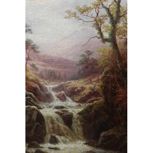 476 - WILLIAM MELLOR (1851-1931) A Ghyll near Ilkley and View of a Ghyll with Mountains Beyond, a pair, bo... 