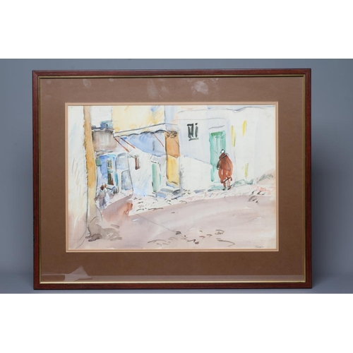 490 - PHILIP NAVIASKY (1894-1983) Tangier, signed and inscribed with title lower right, watercolour, 14 1/... 