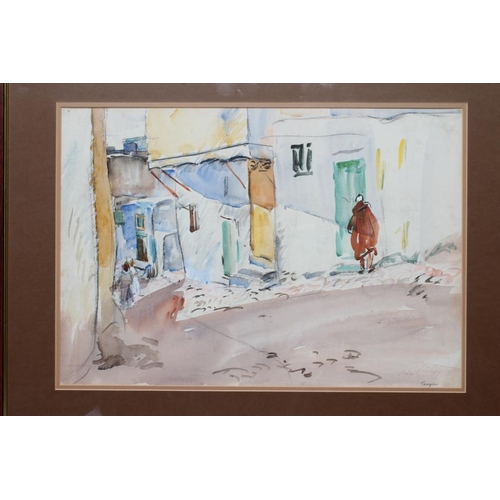 490 - PHILIP NAVIASKY (1894-1983) Tangier, signed and inscribed with title lower right, watercolour, 14 1/... 