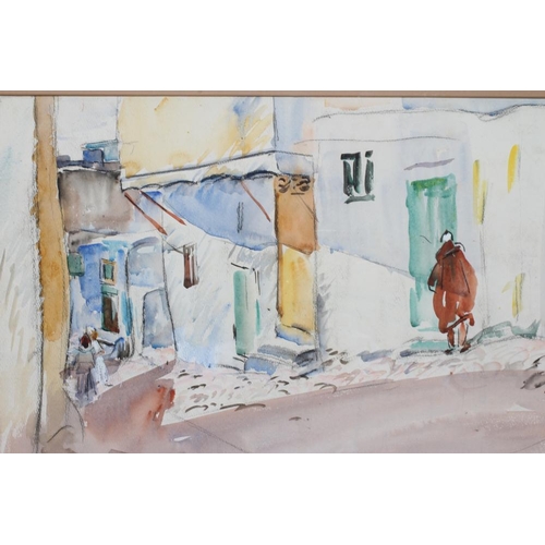 490 - PHILIP NAVIASKY (1894-1983) Tangier, signed and inscribed with title lower right, watercolour, 14 1/... 