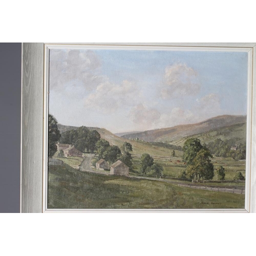 494 - CLAUDE HORSFALL (1907-2003) Raisgill and Deepdale, Grey Day near Appletreewick, a pair, oils on arti... 