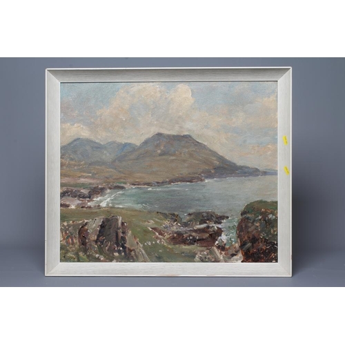 507 - HERBERT F ROYLE (1870-1958) Scottish Coastal View, signed lower left, oil on canvas board, 19