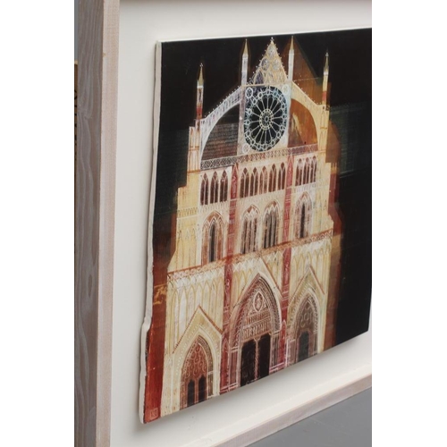 508 - ED KLUZ (b.1980) York Minster, signed with monogram lower left, oil on plaster panel, 18