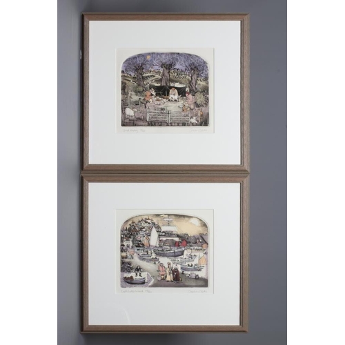 533 - GRAHAM CLARKE (b.1941) 'Just Abiding' and 'Look What's Arrived', a pair, each signed and numbered, e... 