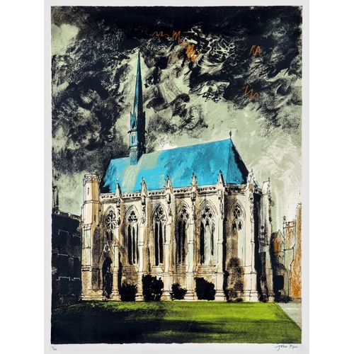 534 - JOHN PIPER (1903-1992) Exeter College Chapel, Oxford, signed lower right, numbered 4/100, screenprin... 