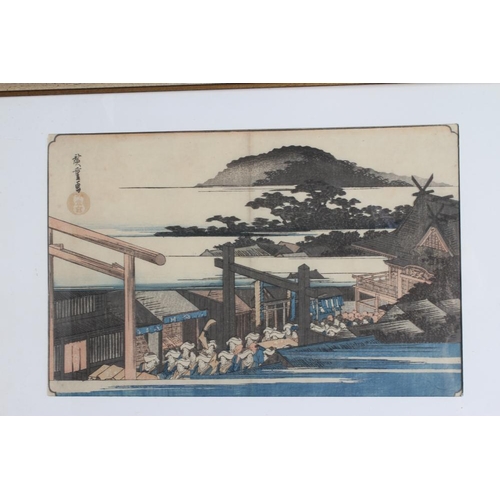 544 - AFTER UTAGAWA HIROSHIGE (1797-1858) Tenjin Shrine at Yushima, woodblock, 8 1/2