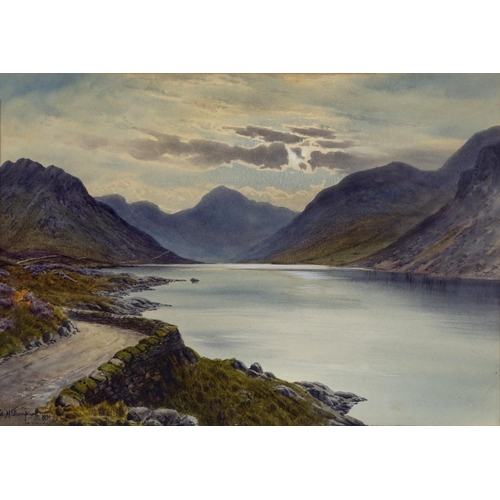 558 - EDWARD H THOMPSON (1879-1949) View of Wast Water, signed lower left and dated 1931, watercolour, 9 1... 