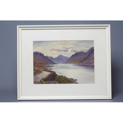 558 - EDWARD H THOMPSON (1879-1949) View of Wast Water, signed lower left and dated 1931, watercolour, 9 1... 