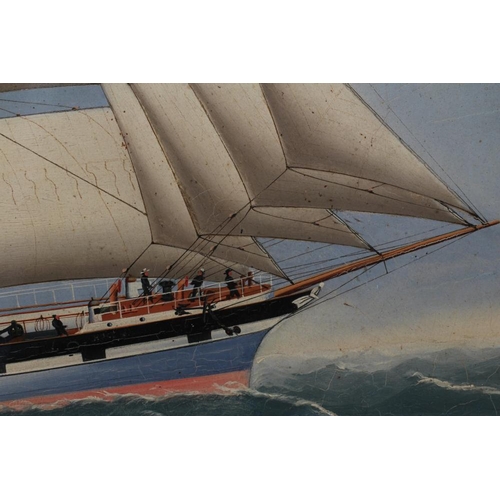 604 - BRITISH SCHOOL (19th Century) Ship Holt Hill Capt. E Jenkins, inscribed with title, oil on canvas, 2... 