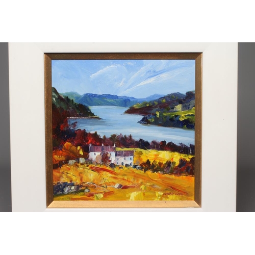 611 - RICHARD CLARE (b.1964), Looking up Ullswater, signed lower right, oil on board, 12