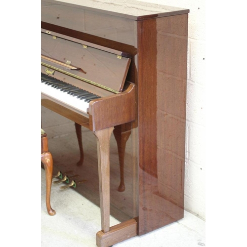 710 - AN UPRIGHT MAHOGANY CASED PIANO BY CHAPPELL, modern, the overstrung movement with sostenuto pedal, t... 