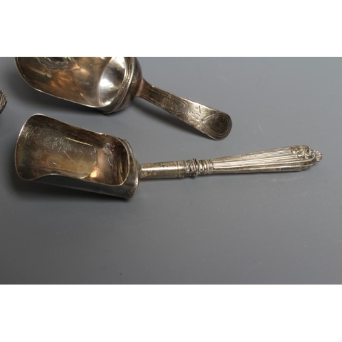 103 - A GEORGE III SILVER LEAF CADDY SPOON by Edward Mayfield or Elizabeth Morley, London 1807, with plain... 