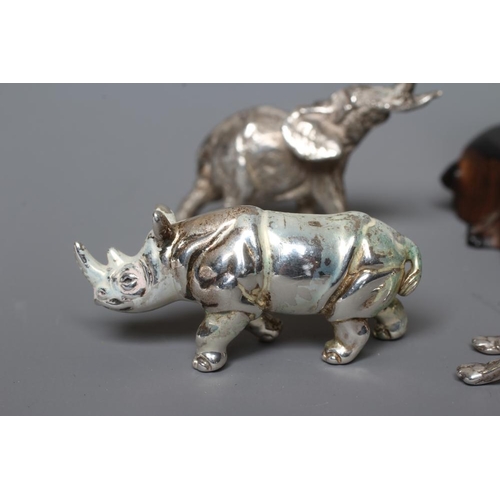 125 - A SILVER MODEL ELEPHANT by J D Beardsmore & Co., London 2015, 1 1/4