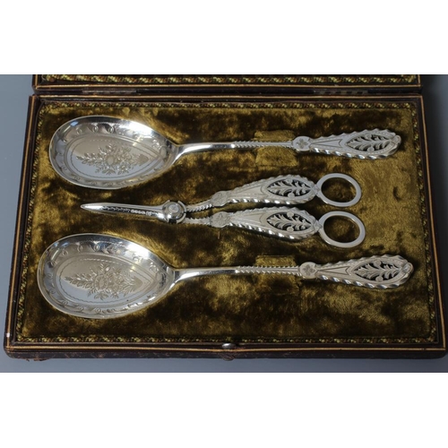 158 - A PAIR OF EARLY VICTORIAN SILVER OLD ENGLISH PATTERN TABLE SPOONS by John James Whiting, later brigh... 