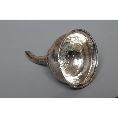 161 - A GEORGE III SILVER TODDY LADLE, maker's mark JS, London possibly 1792, the plain oval bowl on a twi... 