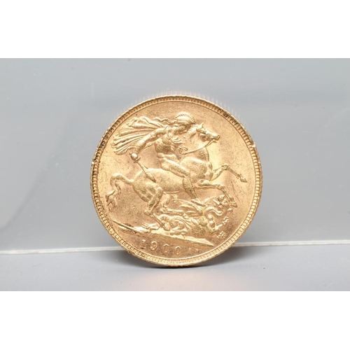 237 - A VICTORIA OH SOVEREIGN, 1900, 8g (Est. plus 20% premium)