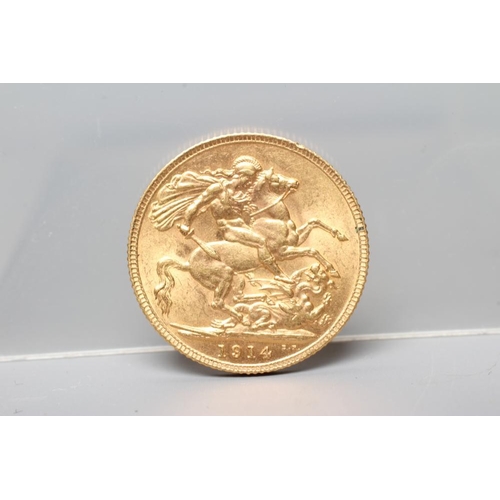 250 - A GEORGE V SOVEREIGN, 1914, 8g (Est. plus 20% premium)