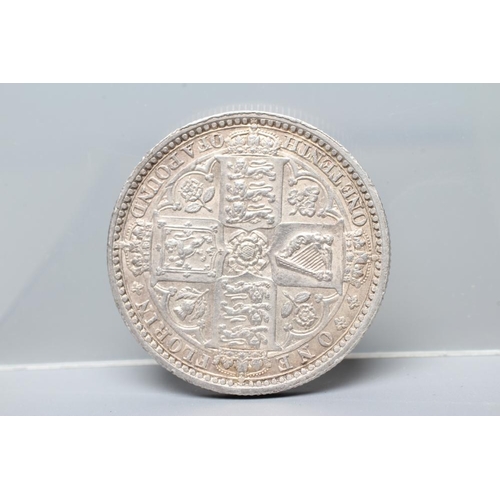 222 - A VICTORIA 'GODLESS' ONE FLORIN, 1849, 11.2g (Est. plus 24% premium inc. VAT)