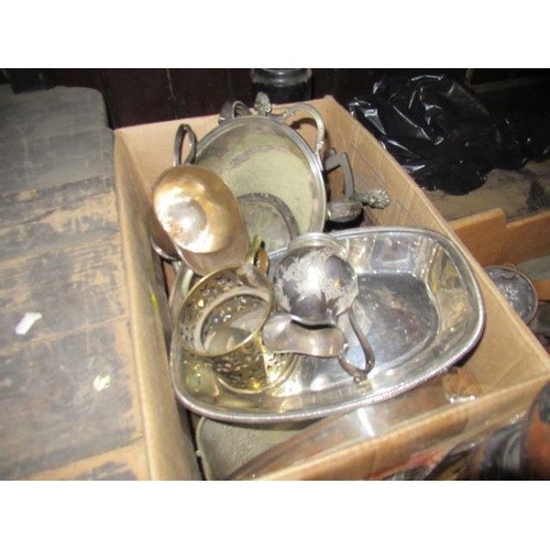 12 - BOX OF SILVER PLATE