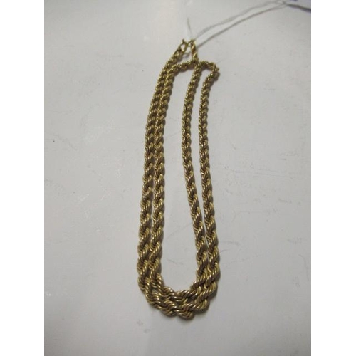 195 - 9CT ROPE TWIST CHAIN 3.9g