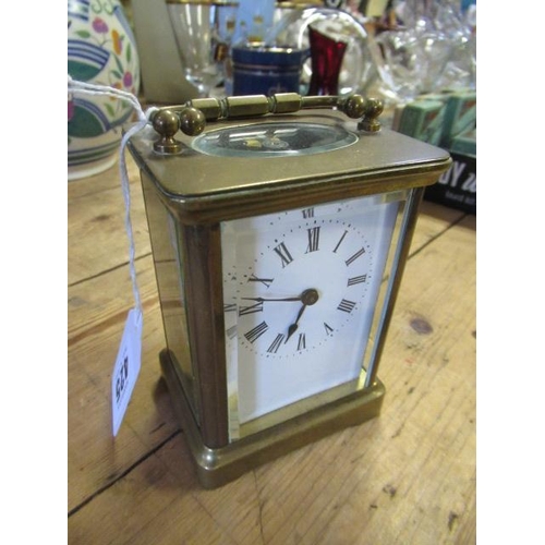 425 - BRASS CARRIAGE CLOCK