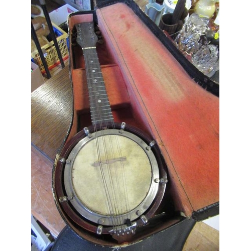 448 - CHILDS BANJO AND CASE