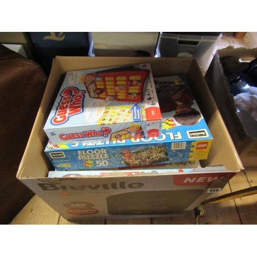 456 - BOX OF GAMES AND JIGSAWS