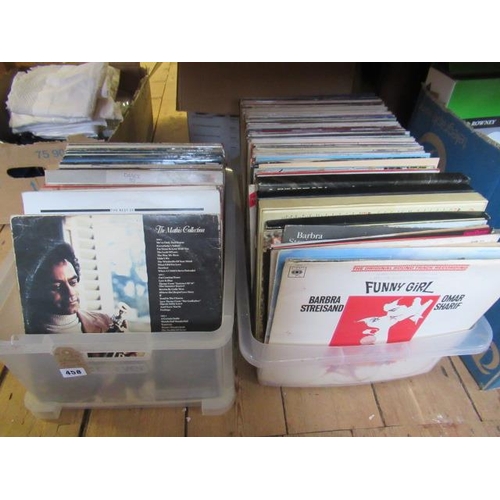 458 - TWO BOXES OF LP RECORDS