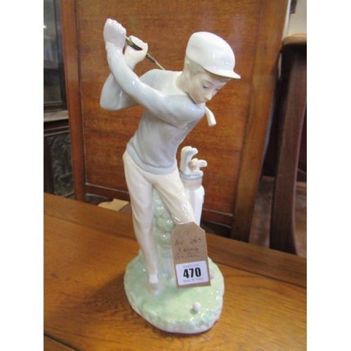 470 - LLADRO GOLFING FIGURE