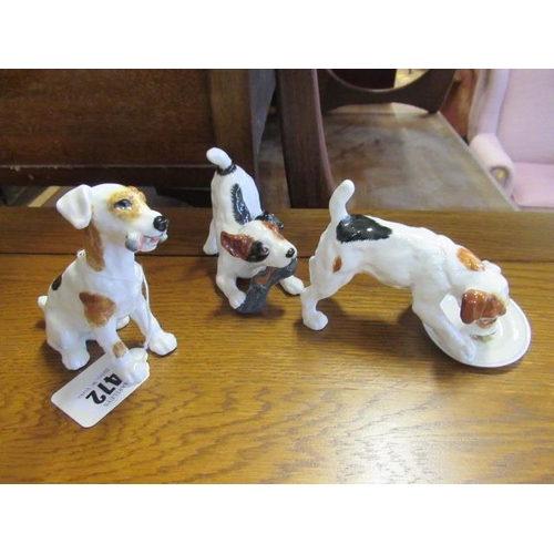 472 - THREE ROYAL DOULTON DOGS