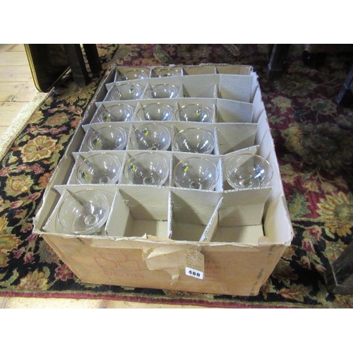 488 - BOX OF THIRTY NINE BABYCHAM GLASSES