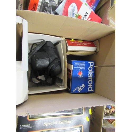 491 - BOX OF CAMERAS ETC