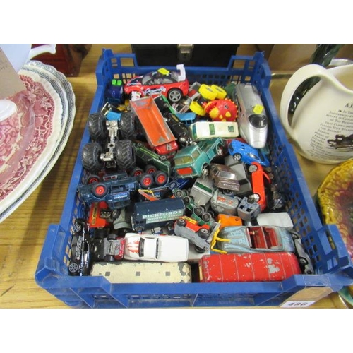 496 - CRATE OF DIECAST CARS