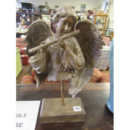 504 - RESIN CHERUB FIGURE