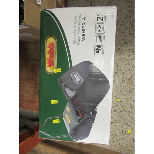 569 - BOXED WEBB LAWNMOWER