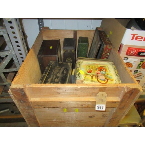 583 - BOX OF VINTAGE ITEMS