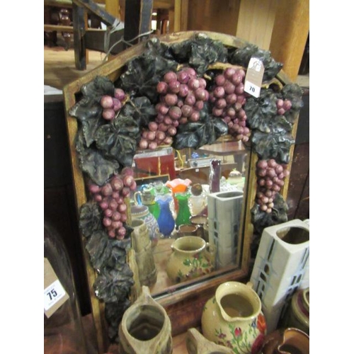 70 - DECORATIVE GRAPEVINE DESIGN MIRROR