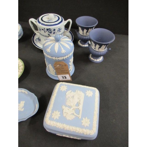 73 - QUANTITY OF WEDGWOOD JASPERWARE ETC