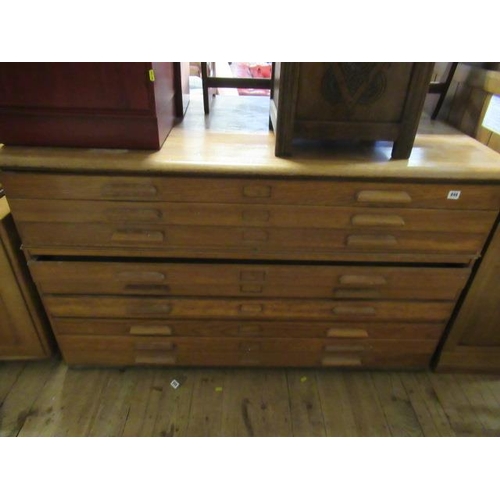 946 - LARGE NINE DRAWER PLAN CHEST