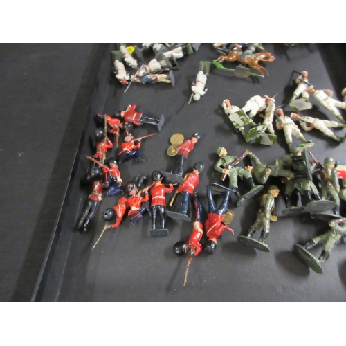 18 - TWO BOXES OF EARLY 20TH CENTURY BRITAINS AND OTHER LEAD SOLDIERS