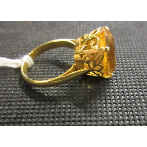 34 - CITRINE RING 5.8g