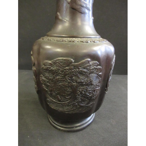 109 - MEIJI PERIOD BRONZE VASE