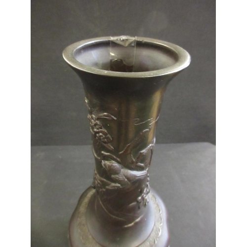 109 - MEIJI PERIOD BRONZE VASE