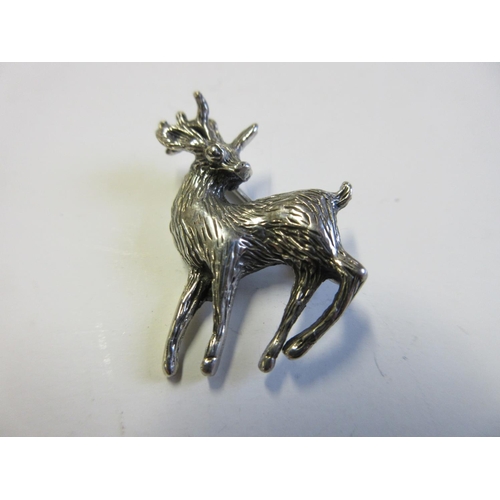 251 - SILVER DEER BROOCH