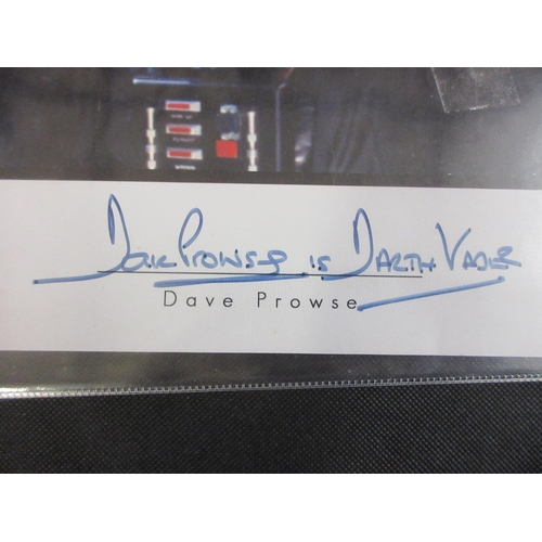 78 - DARTH VADER PHOTO SIGNED IN PERSON BY DAVE PROUSE