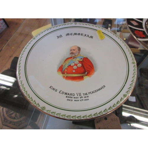 433A - KING EDWARD VII IN MEMORIAM PLATE