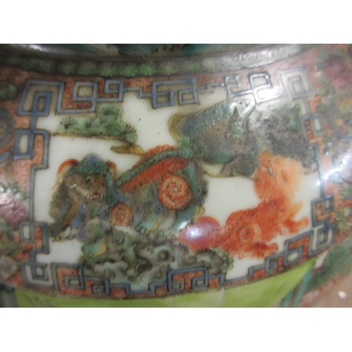 9 - A CHINESE PORCELAIN FAMILLE VERTE LARGE ALCOVE ROULEAU VASE painted with a continuous narrative with... 