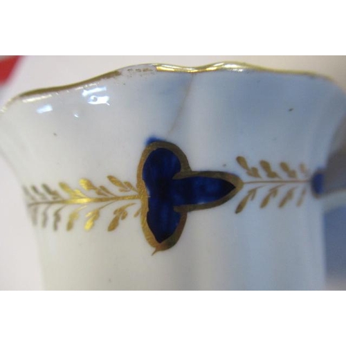 34 - A COLLECTION OF REGENCY PORCELAIN including a Spode gadrooned teacup, two coffee cups and two saucer... 